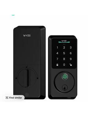 Wyze Lock Bolt v2 - Fingerprint Keyless Security Lock, Smart Wi-Fi + Bluetooth D